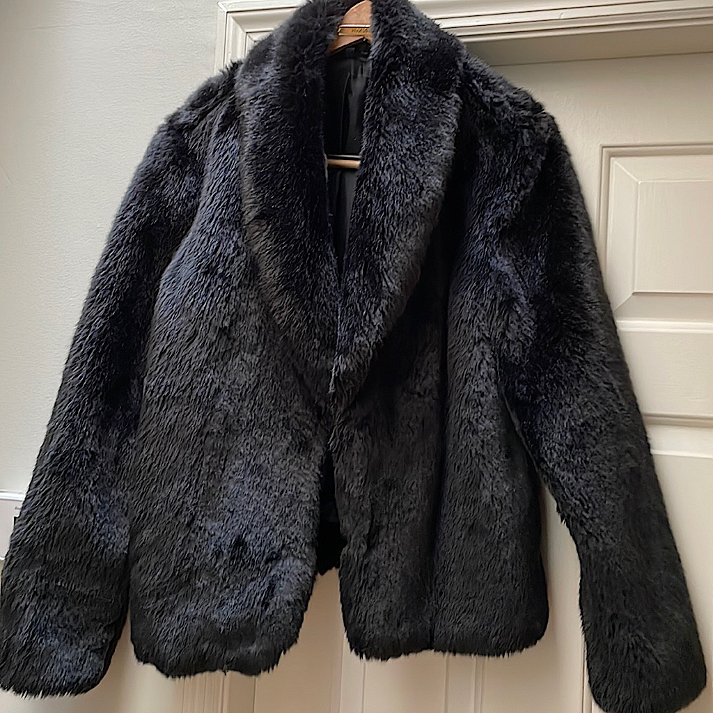 Iman Faux Fur Jacket, Perfect Condition